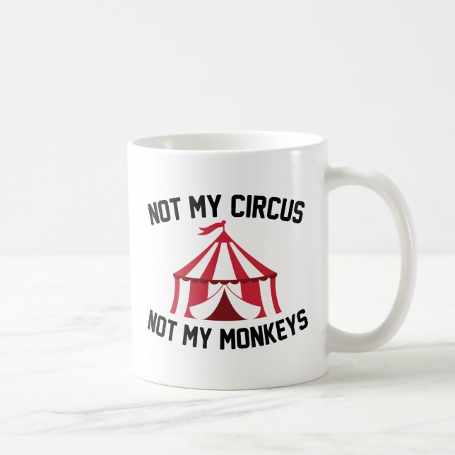 Caneca De Café Não é Meu Circo (Direita)