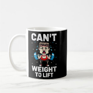Caneca De Café Não é Possível Pesar Para Levantar O Bodybuilder F