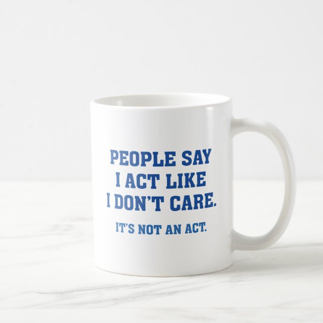 Caneca De Café Não É Um Ato (Direita)