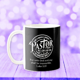 Caneca De Café Não é um Fazedor de Milagres Lucas 1:37 Agradecime