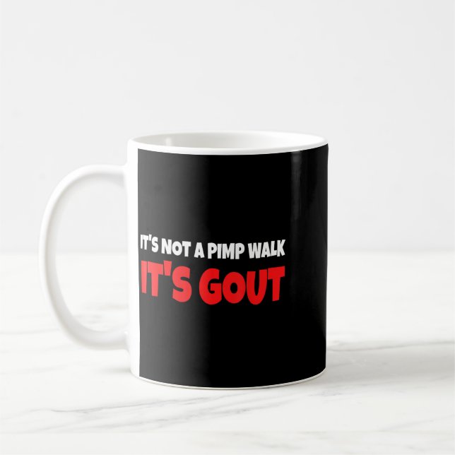 Caneca De Café Não É Uma Caminhada É Gota Engraçado (Esquerda)