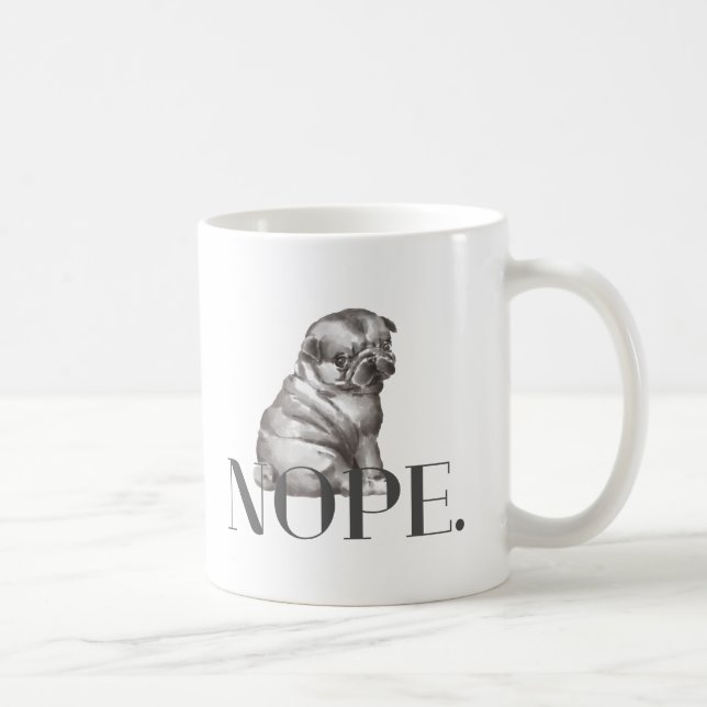 Caneca De Café Não. Engraçado Buldogue Francês Lover (Direita)