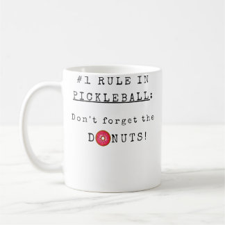 Caneca De Café Não Esqueça Os Donuts Engraçado Pickleball