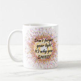 Caneca De Café Não esqueça seu Confetti Leve