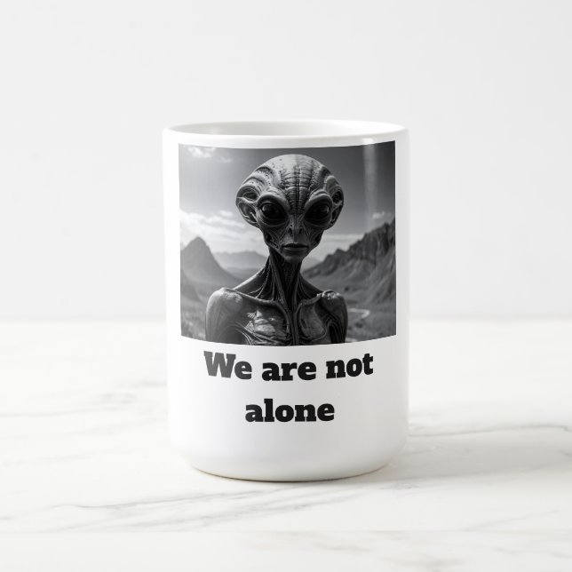 Caneca De Café Não Estamos Sozinhos (Centro)