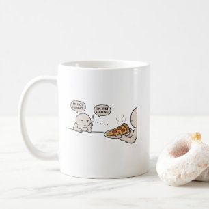 Caneca De Café Não Estou com Fome, Estou Só Olhando Meme Engraça