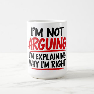 Caneca De Café Não Estou Discutindo, Estou Explicando Por Que Est