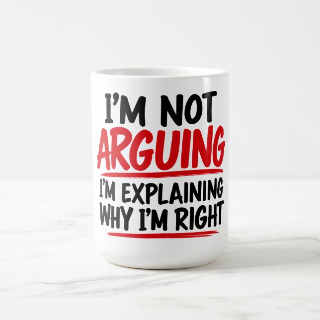 Caneca De Café Não Estou Discutindo, Estou Explicando Por Que Est (Centro)