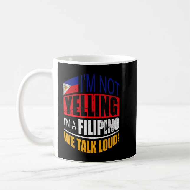 Caneca De Café Não estou gritando que sou um presente filipino da (Esquerda)