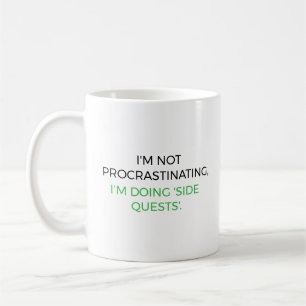 Caneca De Café Não estou procrastinando, estou fazendo 'missões p