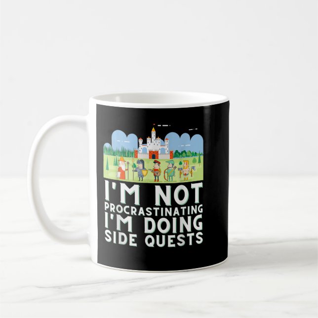 Caneca De Café Não estou procrastinando que estou fazendo Side Qu (Esquerda)