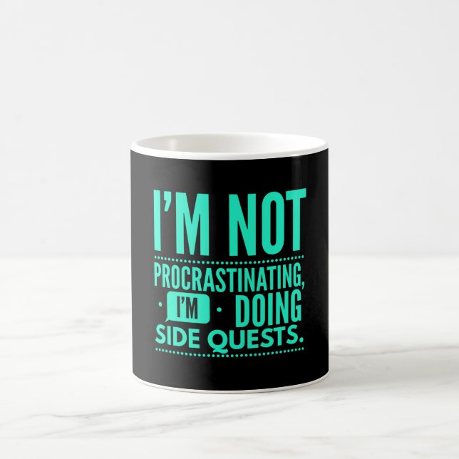Caneca De Café Não Estou    Procrastinando Questes Laterais (Centro)