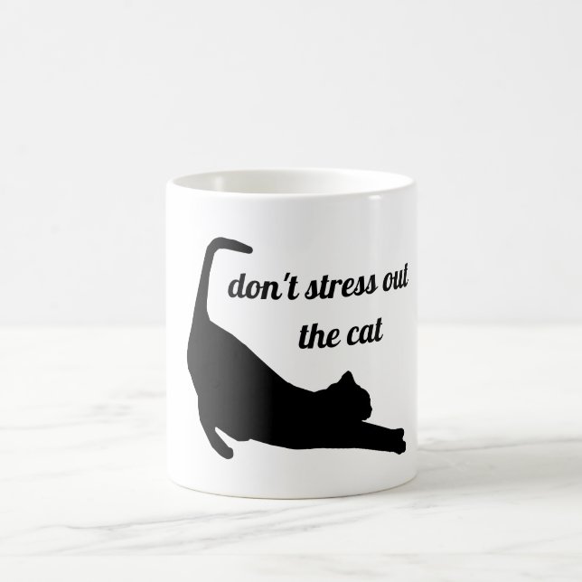 Caneca De Café Não estresse o gato (Centro)