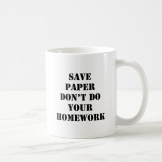 Caneca De Café Não faça seus trabalhos de casa
