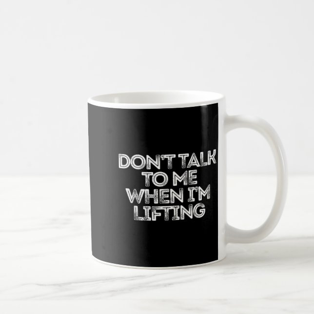 Caneca De Café Não Fale Comigo Quando Estou Levantando  (Direita)