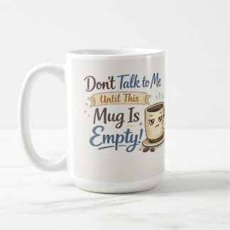 Caneca de Café 'Não Fale Comigo' - Xícara Mal-Humo