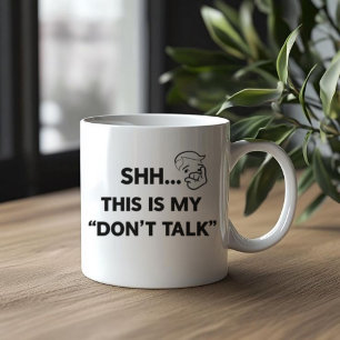 Caneca De Café Não Fale - Engraçado Introdução ao Café Mug