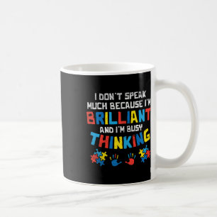 Caneca De Café Não fale muito ocupado pensando em consciência de