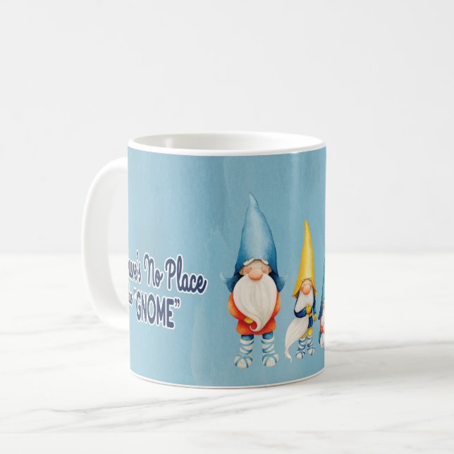 Caneca De Café Não há lugar como Gnome (Frente Esquerda)