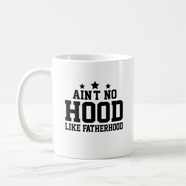 Caneca De Café Não há nenhum Hood como Dia de os pais de paternid (Esquerda)