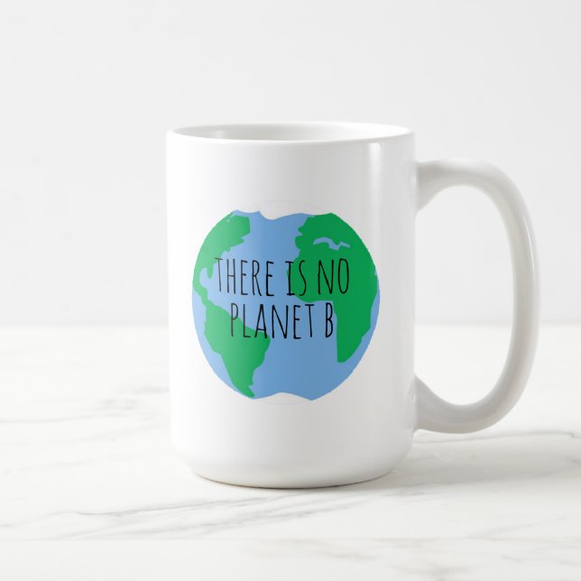 Caneca De Café Não há planeta B - Terra (Direita)