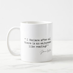 Caneca De Café Não há prazer como ler Jane Austen
