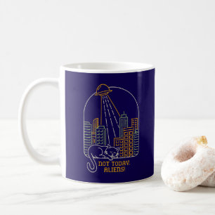 Caneca De Café Não Hoje Alienígenas