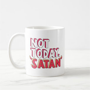 Caneca De Café Não hoje, Cartoon Satã