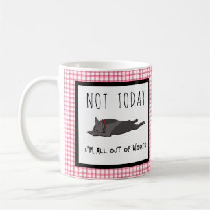 Caneca De Café Não Hoje Engraçado Bravo  