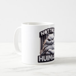 Caneca De Café Não Hoje, Huimaan Funny Grumpy Cat Mug - Sarcástic