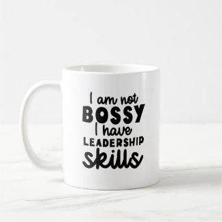 Caneca De Café Não Mandona Tenho Habilidades de Liderança, Gerent