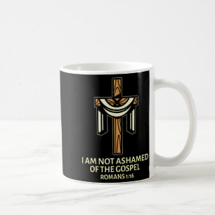 Caneca De Café Não Me Envergonho Do Evangelho - Cruz Cristã S