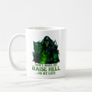 Caneca De Café Não Me Faça Levantar o Inferno… Ou Meus Gatos – Ga