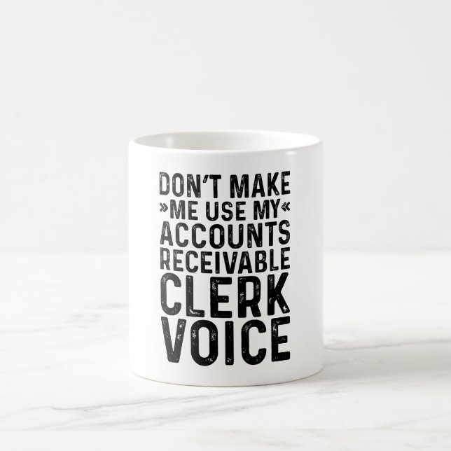 Caneca De Café Não Me Faça Usar Meu Funcionário de Contas a Receb (Centro)
