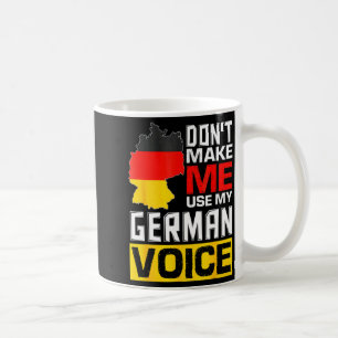 Caneca De Café Não Me Faça Usar Minha Voz Alemã Alemanha Deutsc 