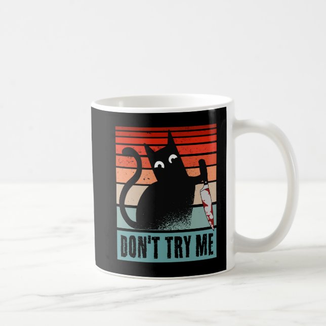 Caneca De Café Não me tente, Moody Cat com Posto de convite à fac (Direita)