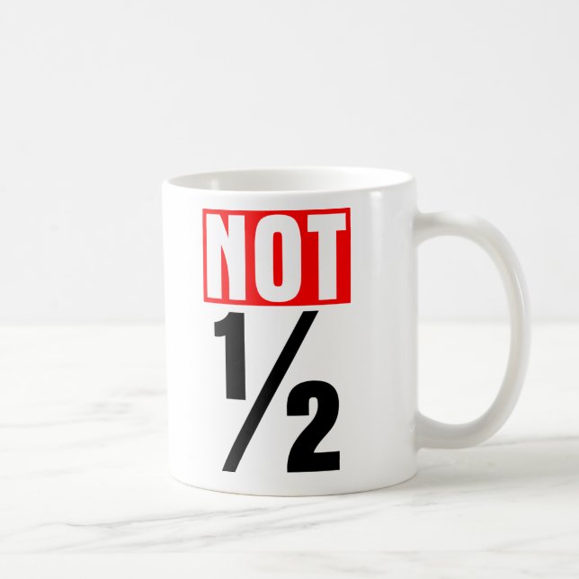 Caneca De Café Não Metade (Direita)