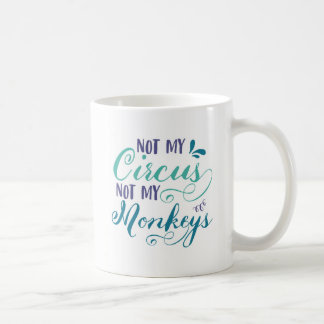 Caneca De Café Não meu circo, não meu provérbio polonês dos