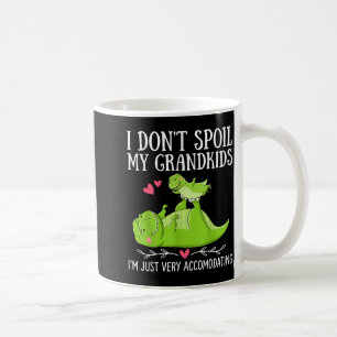 Caneca De Café Não mimar netos acomodando dino t-rex