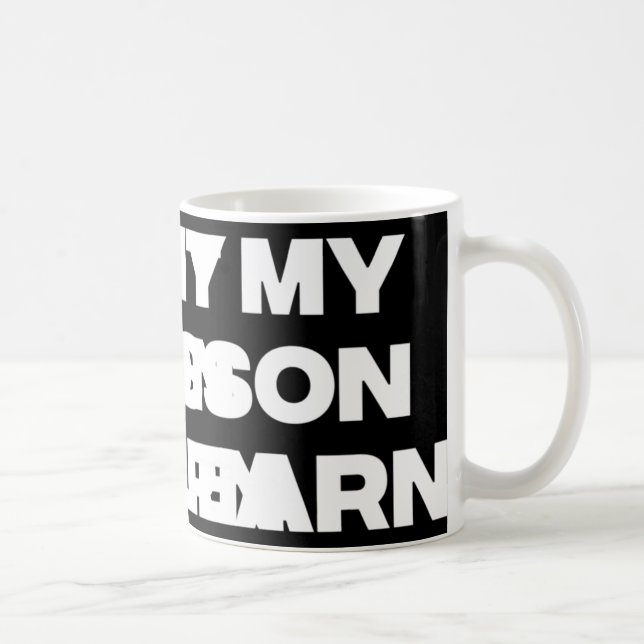 Caneca De Café Não Minha Lição Para Aprender (Direita)