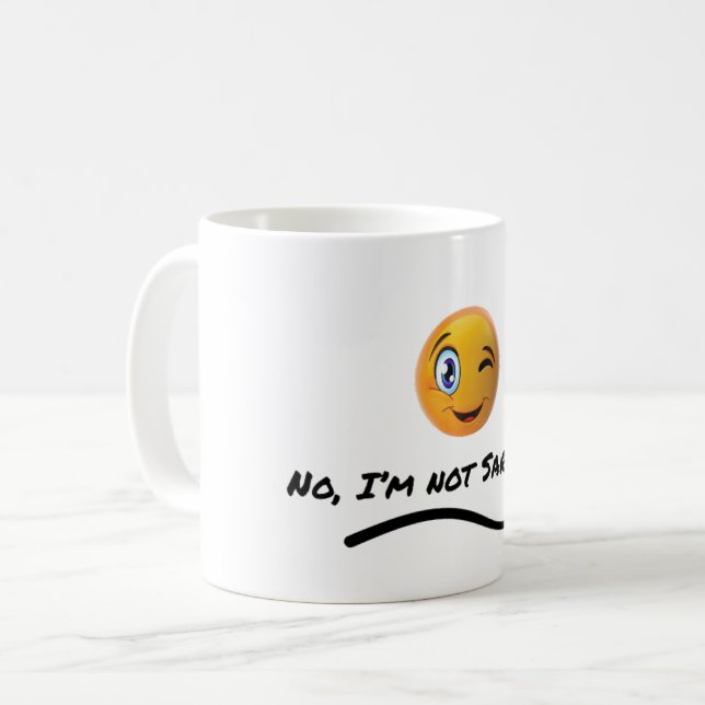 Caneca De Café Não, não sou sarcástico (Frente Esquerda)