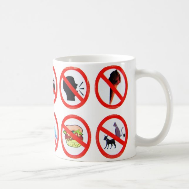 Caneca De Café Não o faça! (Direita)