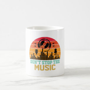 Caneca de Café Não Pare a Música