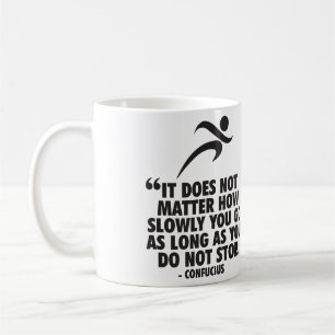 Caneca De Café NÃO PARE. Motivação da Maratona em Execução