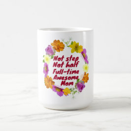 Caneca De Café Não passo nem meio cheio de tempo incrível Mãe Ado
