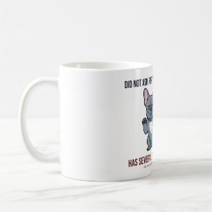 Caneca De Café Não Pediu Sua Opinião Design Blue Frenchie