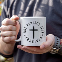 Não Perfeito Apenas Perdoado, Fé Inspirou Mug