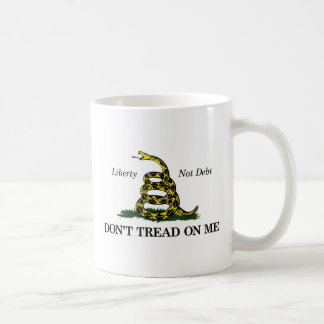 Caneca De Café NÃO PISE EM MIM (liberdade, não o débito)