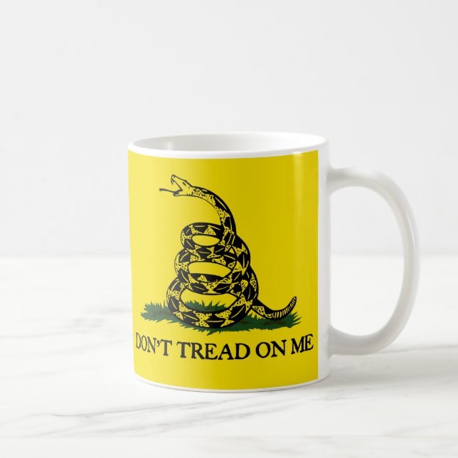 Caneca De Café Não pise na bandeira de Me-Gadsden (Direita)