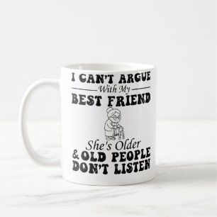 Caneca De Café Não Posso Discutir Com Minha Melhor Amiga Ela É Ma